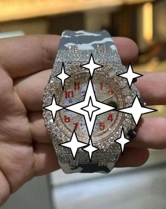 Luxury Unisex Stainless Steel Watch Dial Analog Mechanical Movement Moissanite <b>Chronograph</b> Sapphire Crystal Luminous Folding - Product Image 1