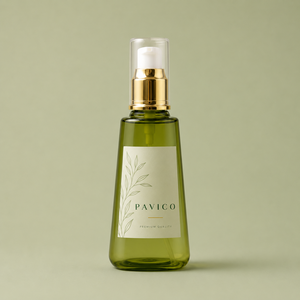 Luxury Tapered PET 100ml Amber Cosmetic Pump Bottle With Gold Pump For Serum Cleansing Oil Skincare Vietnam Factory Manufacture - Product Image 4