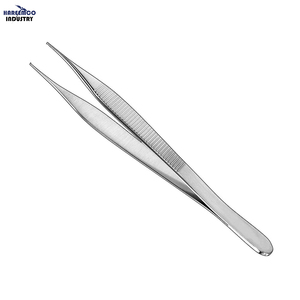 Pinzas para tejidos MICRO ADSON manuales, plateadas, 12 cm, 1x2 dientes, finas, con certificación CE - Product Image 1