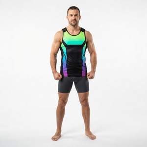 Camiseta Deportiva Sublimada sin Mangas para Hombre, Personalizada para MMA, Transpirable, para Entrenamiento, Gimnasio, Fitness y Ejercicio - Product Image 4