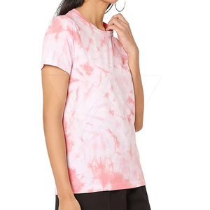 Camiseta Tie Dye para Mujer con Estampado Brillante, Estilo Relajado y Cómodo, Camiseta Tie Dye para Mujer, Prenda Informal para Mujer - Product Image 5
