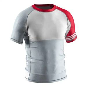 Rashguard pour homme à haute élasticité, manches longues, compression, MMA, BJJ, Jiu Jitsu, séchage rapide, protection UV, antibactérien - Product Image 1
