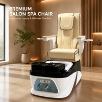 Fauteuil de massage des pieds intelligent avec fonction de lavage des pieds, chauffage à température constante, design étanche, massage électrique, inclinable, en cuir