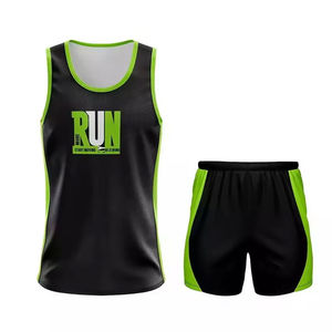 Uniforme Deportivo de Atletismo de Talla Grande, Color Sólido, Sublimado, 100% Poliéster, Secado Rápido y Transpirable, Precio de Fabricante en Pakistán - Product Image 1