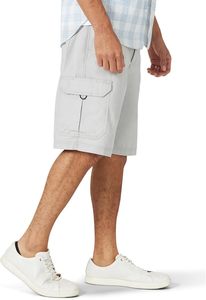 Shorts cargo gris clair pour homme, taille mi-haute, en coton, décontractés, d'été, avec poches, en tissu respirant - Product Image 6