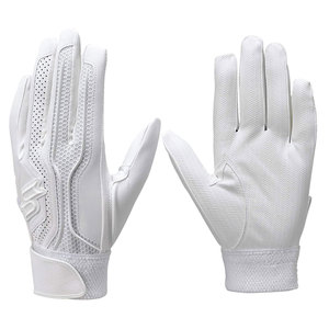 Professional Sports Baseball Batting Gloves Leather <b>Hook</b> and Loop Closure Lightweight Durable Anti Sweat for Outdoor Activities - Product Image 1