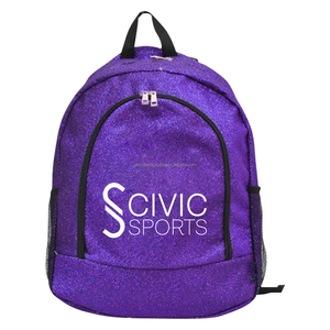 Sac à dos à paillettes violettes pour filles Cartoon Kids School Cartable Cartable par Kids Backpacks - Product Image 3