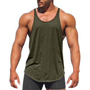 Débardeur de sport respirant en polyester personnalisé 275 GSM à col ras du cou pour homme – Fournisseur de vêtements de fitness sans manches - Product Image 5