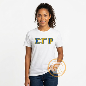 TREASURES GREECS – T-shirt décontracté pour femme, col rond, en jersey de coton uni, manches courtes, avec logo, été, écologique, séchage rapide, respirant - Product Image 2
