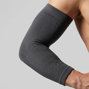 Manchon de compression pour coude, tricoté, respirant, protection professionnelle, en nylon épais et élasthanne, universel, unisexe, toutes saisons, à enfiler - Product Image 4