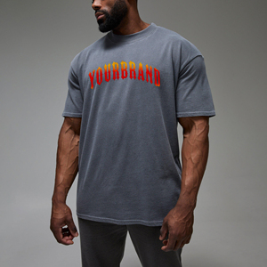 Premium Solid Cotton <b>Men's</b> T-<b>Shirts</b> Your Brand Logo Design Customized - Product Image 5