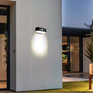 Luz de jardín solar de detección Led para exteriores, plástico con sensor de movimiento, lámpara de pared solar - Product Image 3