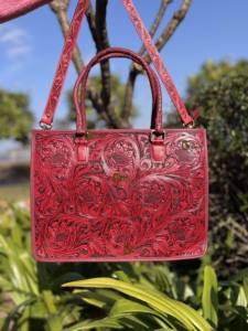 Nouveauté : Sac fourre-tout en cuir sculpté à la main avec franges, élégant et tendance, grande taille, haute qualité, pour femme - Product Image 4