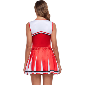 Nuevo Uniforme de Porristas OEM 2026, Estilo Falda Roja y Blanca con Estampado de Porristas para Adultos, en Stock, Ropa de Práctica - Product Image 2