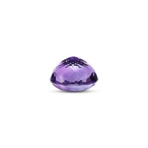 Loose Amethyst Gemstone 17.8 Carat Faceted Heart Oval Emerald Cut 4x6mm 6mm for Fine Jewelry - Product Image 3
