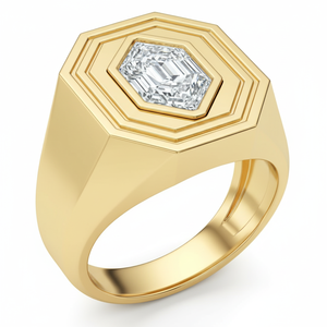 Wholesale Hexagone <b>Diamond</b> <b>Ring</b> original Lab Grown <b>Diamond</b> June Gemini Creativity DEF VVS VS HPHT CVD Gold Viral Trending Gift - Product Image 2