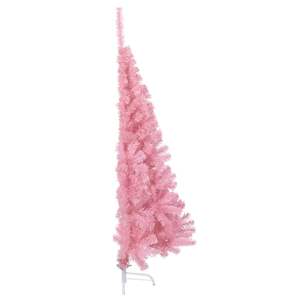 Árbol de Navidad Alto con Incrustaciones Decorativas de PVC Rosa y Acero, Adorno Festivo para las Fiestas - Product Image 4