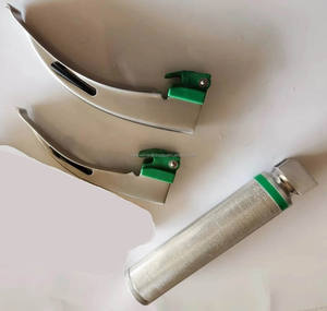 ชุดเครื่องมือส่องกล่องเสียงแบบใช้แล้วทิ้งชนิดใยแก้วนำแสงสำหรับสัตว์ ยี่ห้อ Macintosh รุ่น MI-600136 ผลิตจากสแตนเลส ได้รับการรับรองมาตรฐาน CE จาก Medivolve - Product Image 1