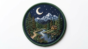 Patch brodé rond personnalisé, décoratif, à coudre sur les vestes, les casquettes, les sacs à dos, les vêtements et les accessoires de mode - Product Image 2