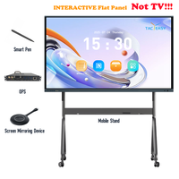 Tableaux blancs interactifs intelligents de grande taille 110 pouces pour l'enseignement scolaire, tableaux blancs interactifs 4K pour les écoles
