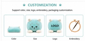 Custom Cat Plush Toy Soft Stuffed Kitty <b>Doll</b> for Kids Baby Safe Material OEM ODM Available - Product Image 4