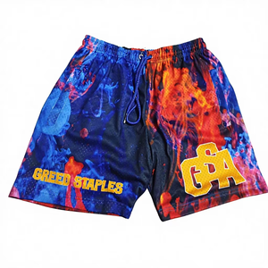 Pantalones cortos de malla para hombre, ajuste personalizado, transpirables, de secado rápido, tela ligera, diseño cómodo para gimnasio, deportes, correr. - Product Image 1