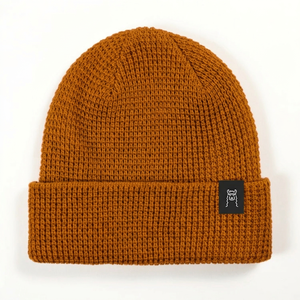 Bonnet unisexe en tricot de couleur unie, style décontracté, bleu, taille adulte 56-58CM - Product Image 3