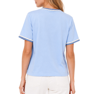 women's <b>shirt</b> Women Cotton <b>T</b> <b>Shirt</b> Short Sleeve Crew Neck Casual Basic Tee Soft Breathable Custom Logo Blank Fashion Top Bulk - Product Image 2