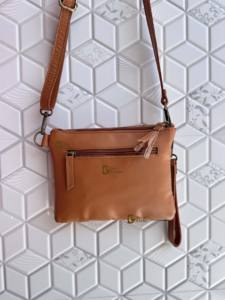 Aztec Western Style femmes Designer cuir fronde sac à main multi-usage Handtooled fermeture à glissière lettre selle couverture Style sac à main - Product Image 4