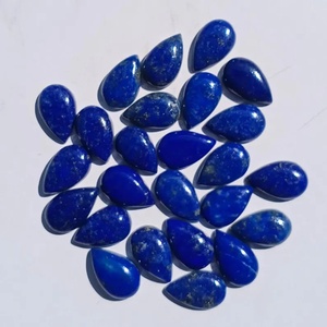 Cabujón de lapislázuli natural en forma de pera, piedra preciosa suelta para la fabricación de joyas - Product Image 2
