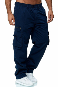 Best Selling Lightweight Men Casual Straight Canvas <b>Cargo</b> Pants Breathable Eco-Friendly Quick Dry 100% Cotton High Quality - Product Image 4