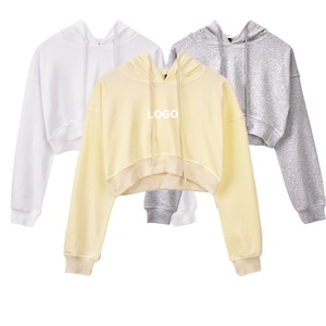 Sudaderas con capucha para mujer, top corto de alta calidad con diseño personalizado, novedad - Product Image 1