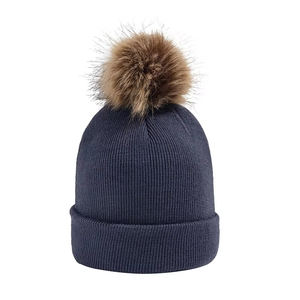 Comfortable Winter Beanie Cap Ribbed Knit Design Soft Stretch Fabric Casual Outdoor <b>Head</b> <b>Cover</b> Accessory - Product Image 4