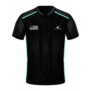 Camiseta de Pádel con Cuello Redondo y Estampado de Puntos, Sublimación Completa, Manga Corta, Elástica en Cuatro Direcciones, Transpirable, Ecológica, Deportiva - Product Image 1