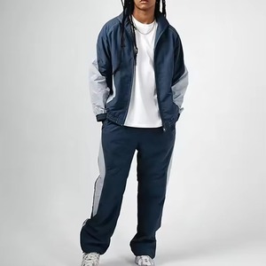 <b>Top</b> Selling Sportswear Track Sets Wholesale Men Nylon Sweat suit Zip up Jackets and Jogger Set Tracksuit Windbreaker Sets - Product Image 3