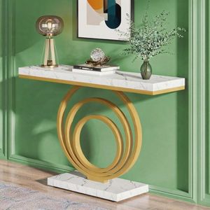 Consolle Dorata per Ingresso, Elegante Pezzo d'Arredamento - Product Image 4