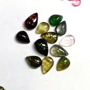 Lote de 540 Piezas de Turmalina Natural Multicolor de 3mm a 13mm, Cabujones Ovalados, Pera y Redondos, 400 Quilates, Alta Calidad, US$240 por Todo - Product Image 4