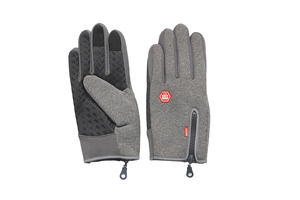 Winter Outdoor Nylon Warm <b>Gloves</b> Unisex Sports Cycling Windproof Waterproof Fleece-Lined Touchscreen Non-Slip Winter <b>Gloves</b> - Product Image 4