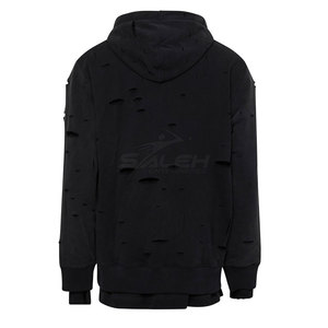 Modern Distress <b>Hoodie</b> <b>Lightweight</b> Comfort Distress Basics <b>Hoodie</b> Offering Unique Look And Easy Wear - Product Image 2