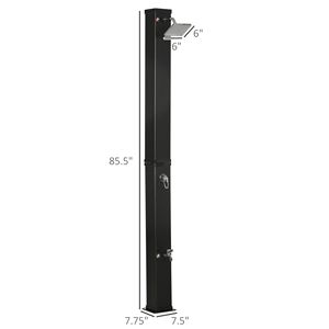 Doccia Solare da 10,6 Galloni con Soffione Girevole e Regolazione della Temperatura per Uso in Giardino o a Bordo Piscina - Product Image 3