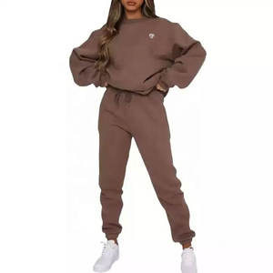 OEM Women Eco-Friendly Quick Dry Lightweight Breathable Hooded Tracksuit Set Gym <b>Workout</b> <b>Hoodie</b> Sweatshirt Jogger Pants Casual - Product Image 2