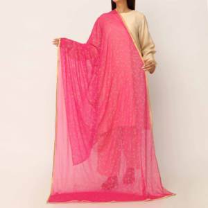 Skpink sérigraphié en mousseline de soie Dupatta PD5389 pour robes de cocktail - Product Image 1