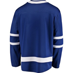 Custom Blank Hockey Jersey Long Sleeve Lace Up Neck Royal Blue <b>Red</b> White <b>Striped</b> Team Hockey Uniform - Product Image 6