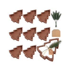 <b>Christmas</b> <b>Tree</b> Wooden Dough Bowls Wholesale Natural Solid Wood Candle Vessels Empty <b>Jars</b> For Holiday Candle Craft Wholesale - Product Image 1