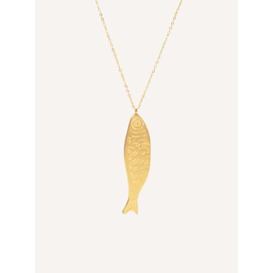 YXQ 77 collana pendente in acciaio inossidabile dorato alla moda spagna - Product Image 1