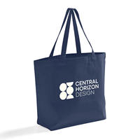Sac fourre-tout en coton recyclé avec soufflet de fond |   Sac à bandoulière promotionnel personnalisé réutilisable pour courses et cadeaux, vente en gros