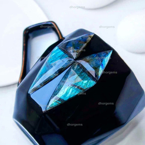 Bougeoir en cristal de labradorite, tasse en porcelaine, tasse en plastique avec logo, machine d'impression, modèle de pierre précieuse décorative - Product Image 6
