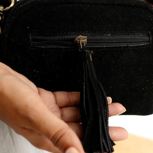 Cuir véritable 100% Cuir suédé naturel fait à la main pour dames filles sac à main pour femmes sac à main - Product Image 5