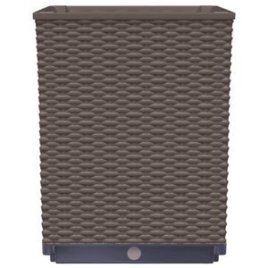 Planters by Planters Lot de 2 pots et jardinières marron en polypropylène 11,8"x11,8"x14,6" - Product Image 6