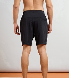 Men's Solid Slim Fit Cotton Breathable Eco-Friendly Elastic Mid Waist Woven Sports Shorts - Product Image 2
